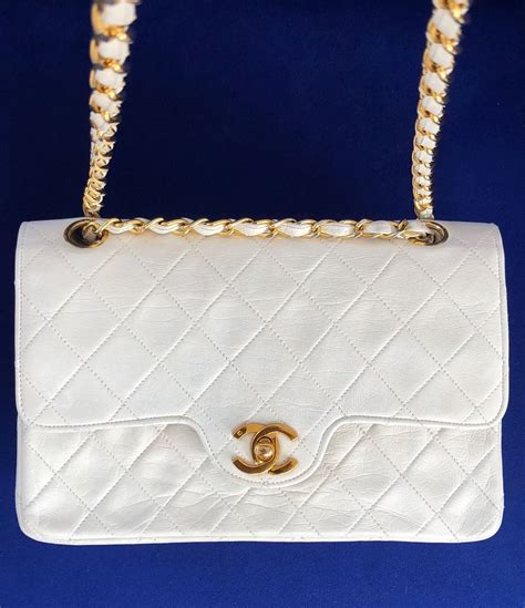 classic white chanel bag|authentic chanel classic.